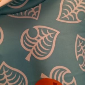 Hoody active wear. Hooded top, turquoise with white lining. Size medium